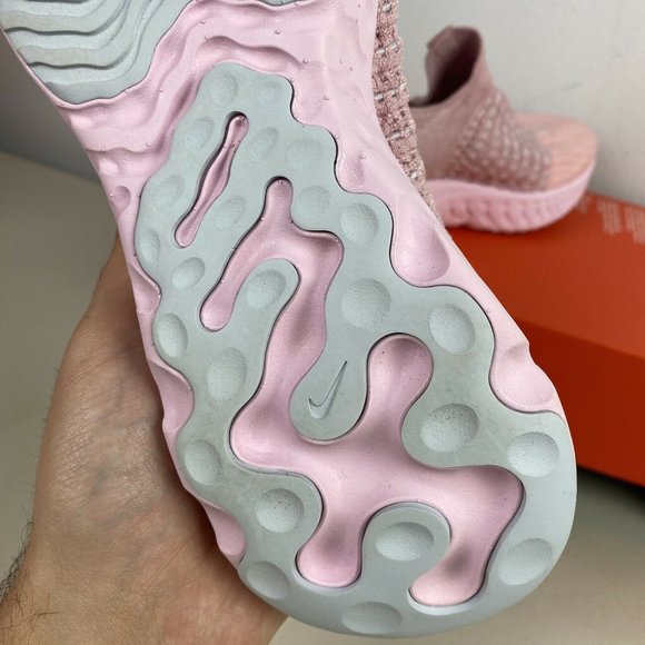 Nike React Phantom Run Flyknit 2 Womens Pink Glaze Laceless Half Box - Picture 7 of 16